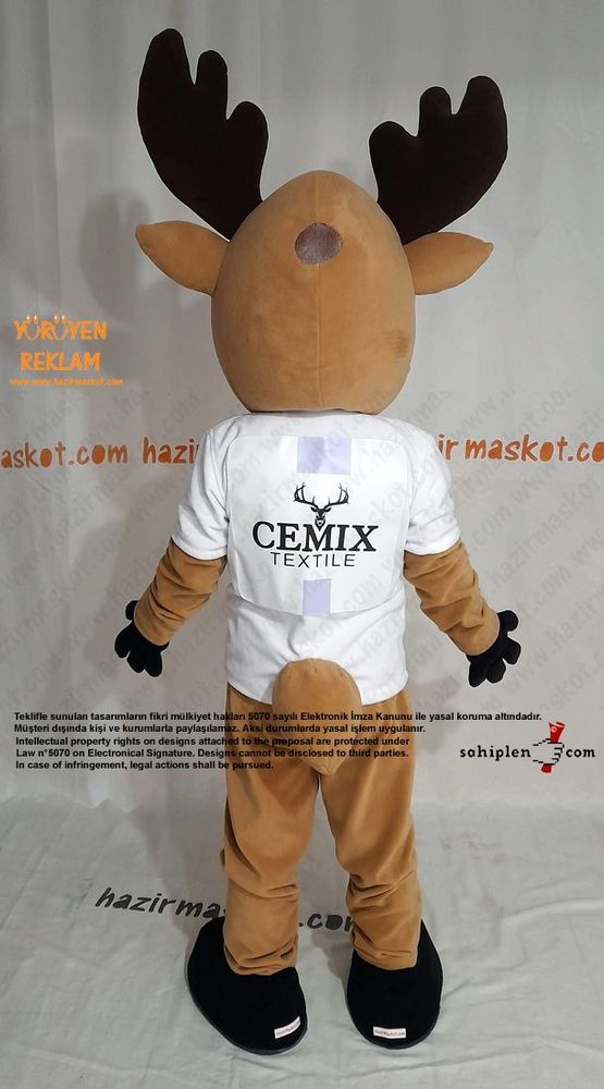 Geyik Maskot Kostümü / CEMİX Tekstil maskot kostümü