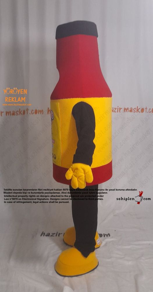 Grippy's Sauce Mascot Costume/ Sos Şişesi Maskot kostümü maskot kostümü
