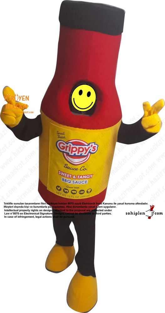 Grippy's Sauce Mascot Costume/ Sos Şişesi Maskot kostümü maskot kostümü