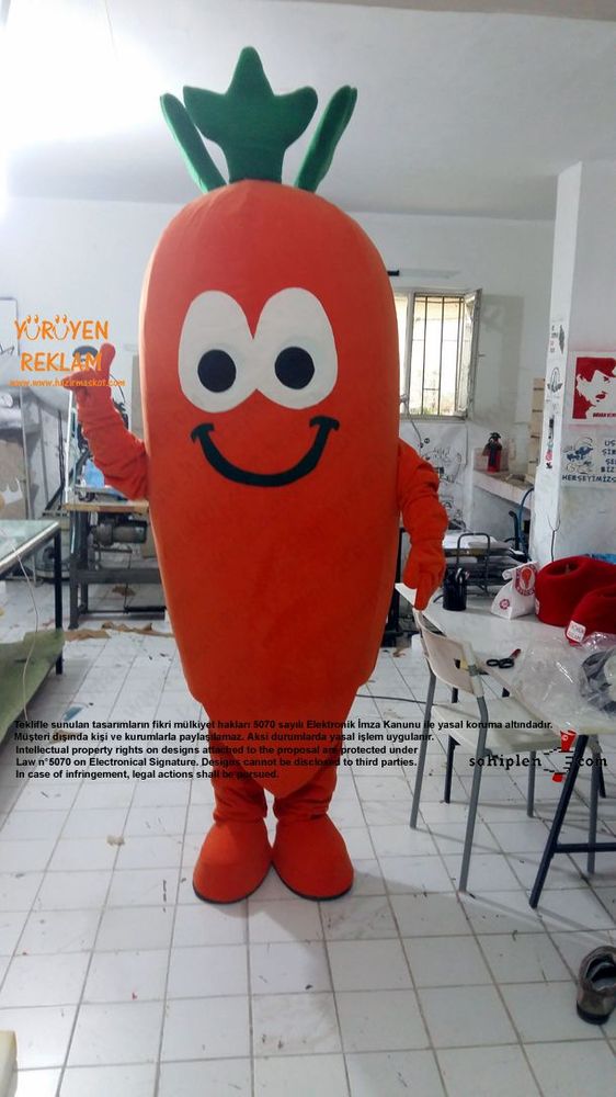 Havuç Maskotu / 4TEAM maskot kostümü