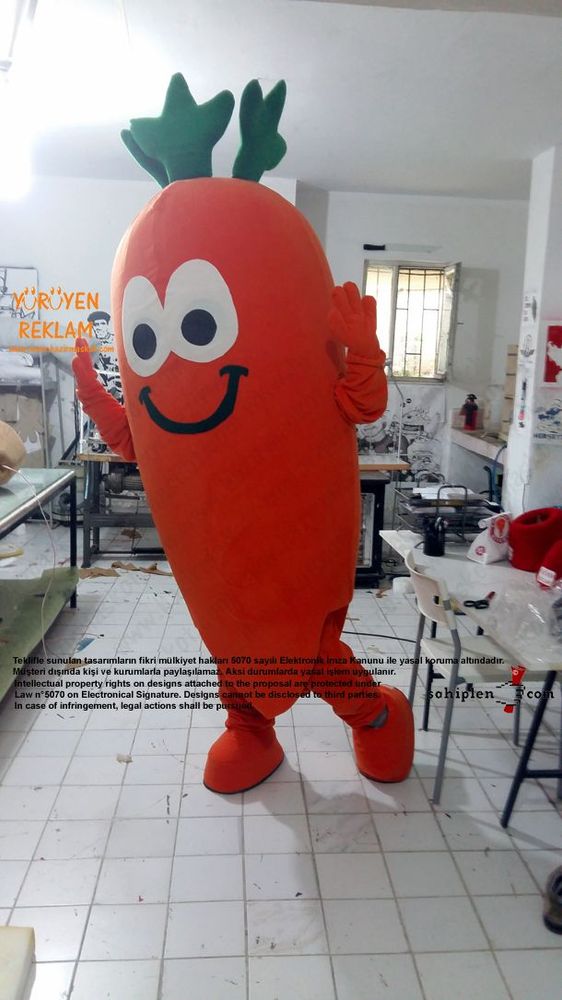 Havuç Maskotu / 4TEAM maskot kostümü