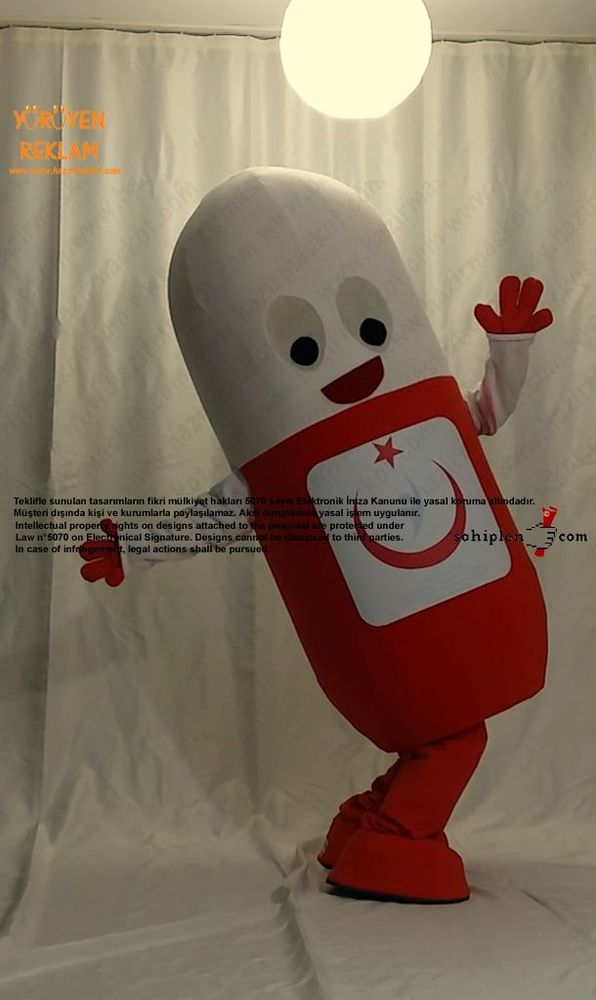 Antibiyotik İlaç Maskot / Yalova Kamu Hastaneleri Birliği maskot kostümü
