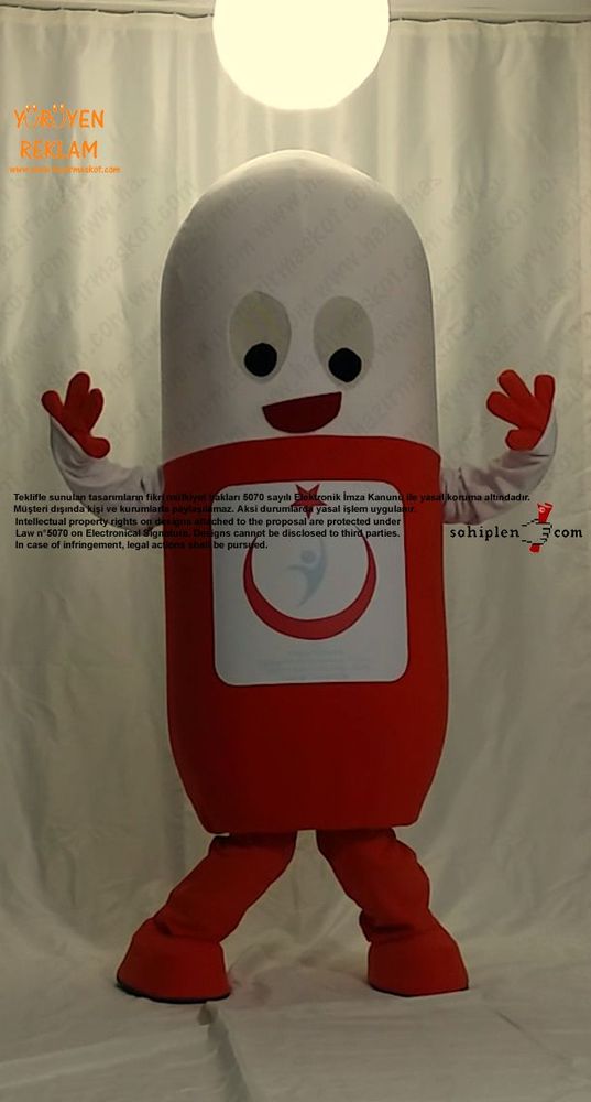 Antibiyotik İlaç Maskot / Yalova Kamu Hastaneleri Birliği maskot kostümü