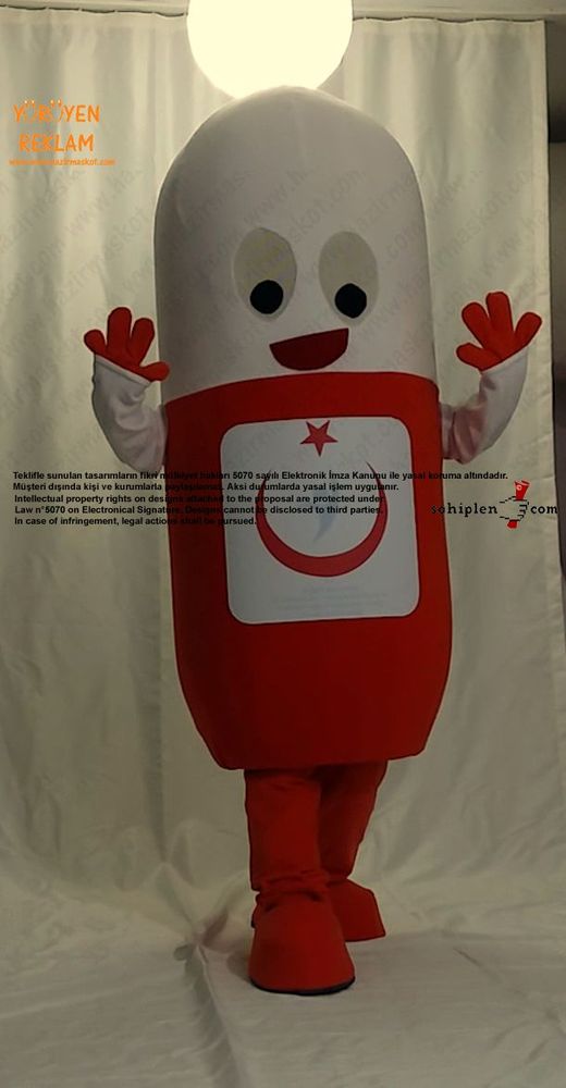 Antibiyotik İlaç Maskot / Yalova Kamu Hastaneleri Birliği maskot kostümü
