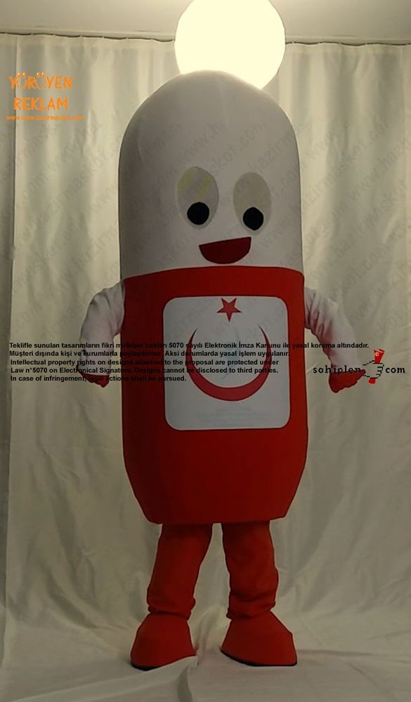 Antibiyotik İlaç Maskot / Yalova Kamu Hastaneleri Birliği maskot kostümü