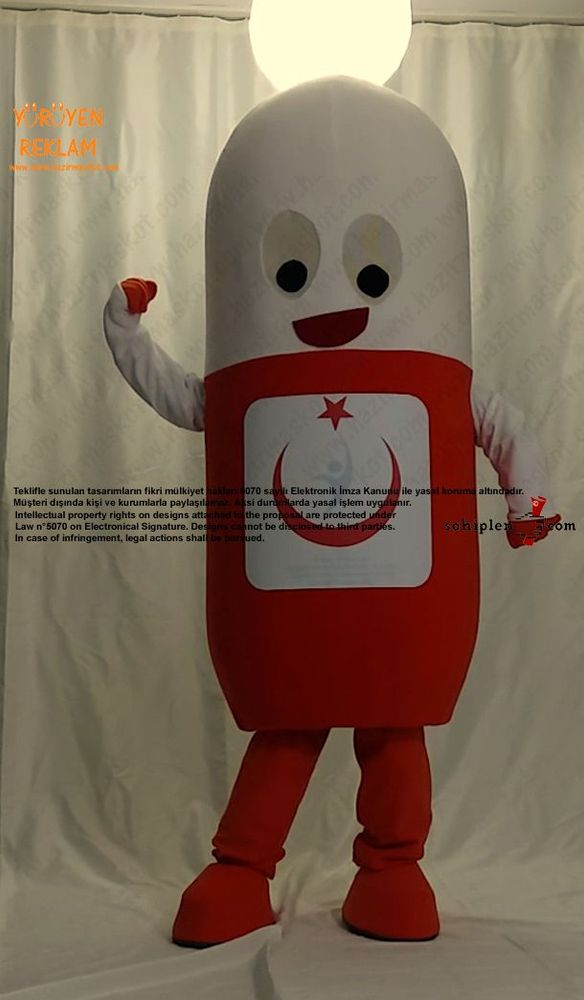 Antibiyotik İlaç Maskot / Yalova Kamu Hastaneleri Birliği maskot kostümü