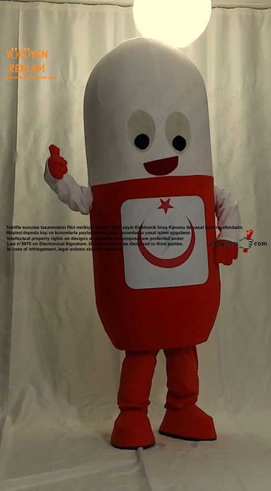 Antibiyotik İlaç Maskot / Yalova Kamu Hastaneleri Birliği maskot kostümü