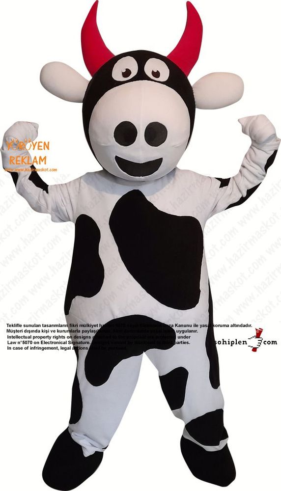 İnek Maskot Kostümü / Manisa İl Tarım Müdürlüğü maskot kostümü