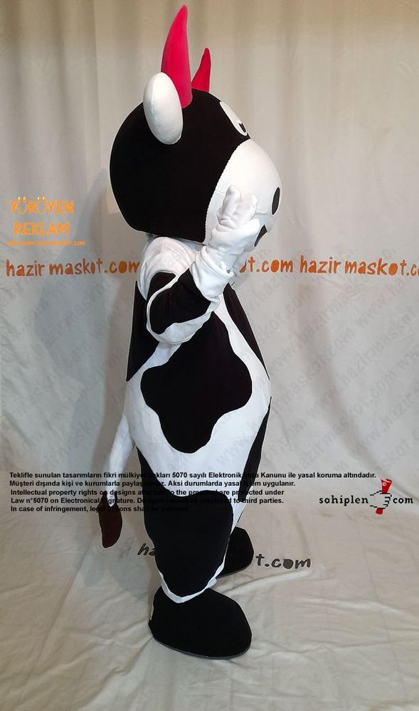 İnek Maskot Kostümü / Manisa İl Tarım Müdürlüğü maskot kostümü