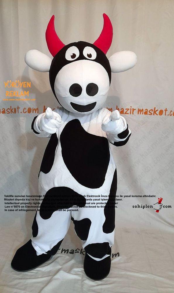 İnek Maskot Kostümü / Manisa İl Tarım Müdürlüğü maskot kostümü