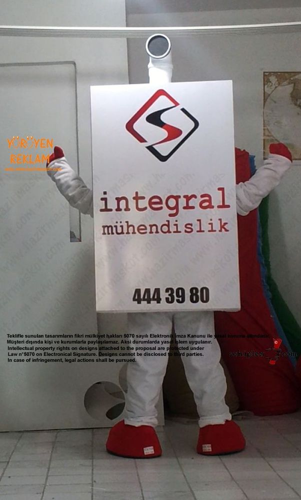 Kombi Maskot Kostümü / İntegral maskot kostümü