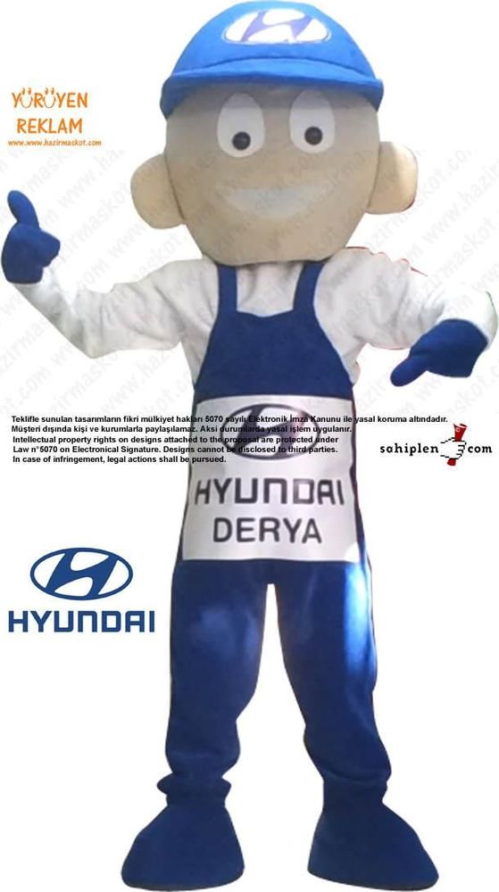 Hyundai Usta Maskot Kostümü maskot kostümü