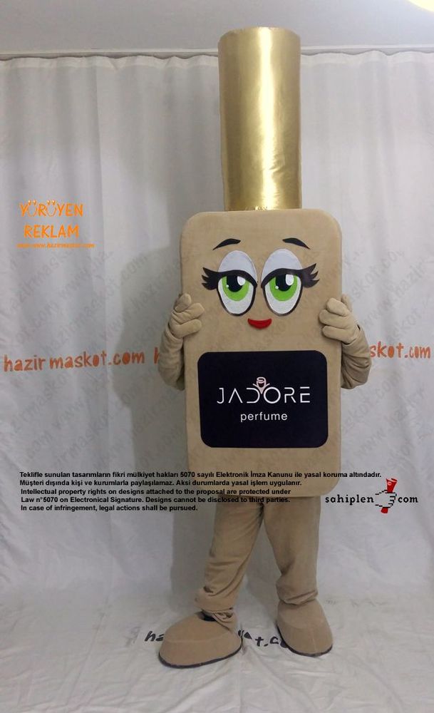 Parfüm Şişe Maskot Kostümü / Jadore / Kırgızistan maskot kostümü