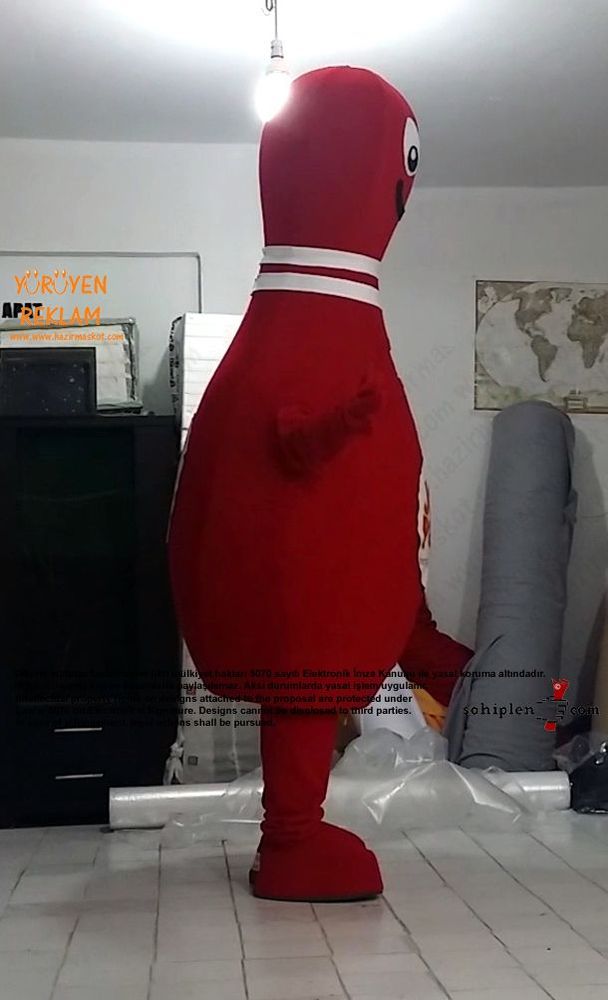Bowling Lobut Maskot Kostümü / JoyPark maskot kostümü
