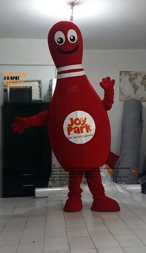 Bowling Lobut Maskot Kostümü / JoyPark maskot kostümü