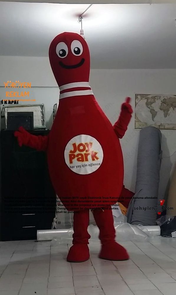 Bowling Lobut Maskot Kostümü / JoyPark maskot kostümü