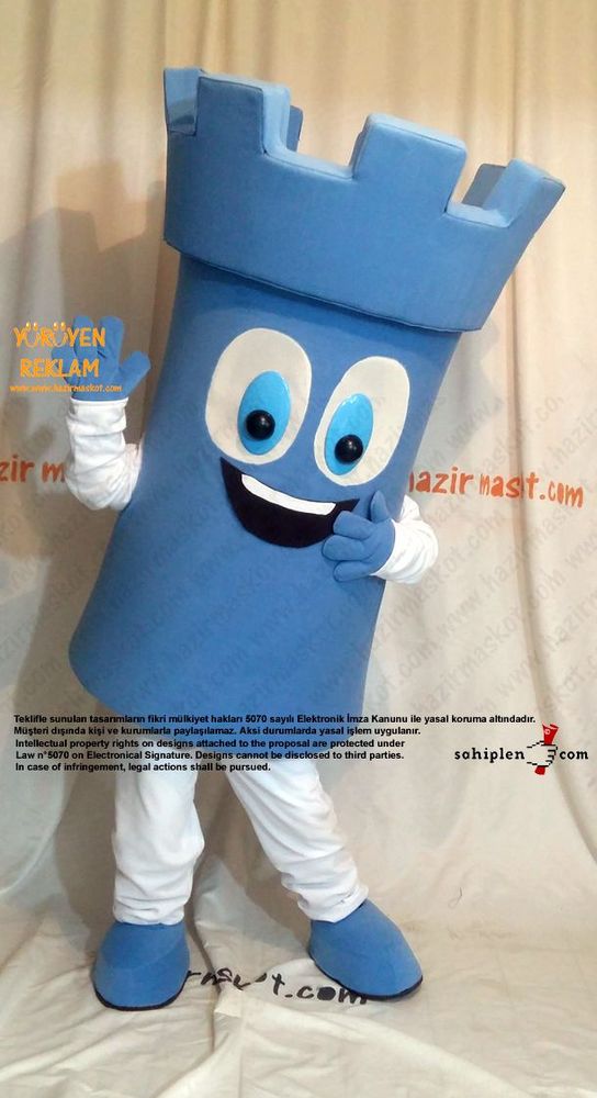 Kale Maskot kostümü / Türkiye Satranç Federasyonu maskot kostümü