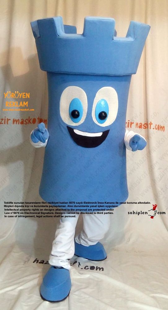 Kale Maskot kostümü / Türkiye Satranç Federasyonu maskot kostümü