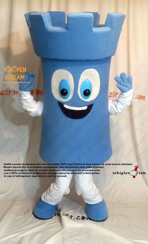 Kale Maskot kostümü / Türkiye Satranç Federasyonu maskot kostümü