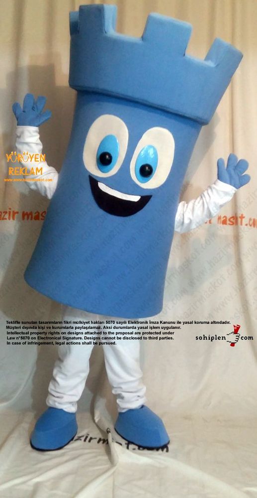 Kale Maskot kostümü / Türkiye Satranç Federasyonu maskot kostümü