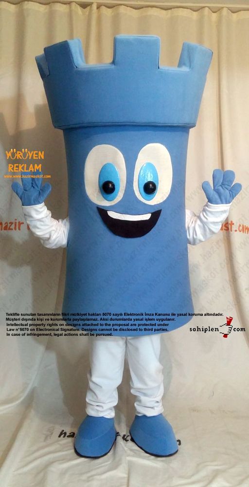 Kale Maskot kostümü / Türkiye Satranç Federasyonu maskot kostümü