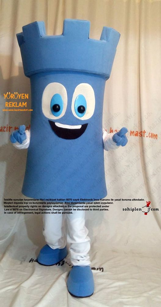 Kale Maskot kostümü / Türkiye Satranç Federasyonu maskot kostümü