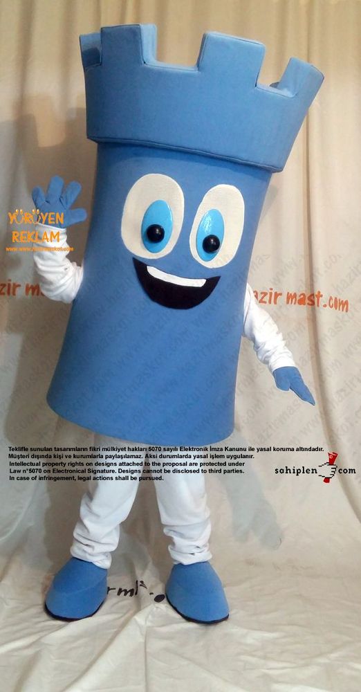 Kale Maskot kostümü / Türkiye Satranç Federasyonu maskot kostümü