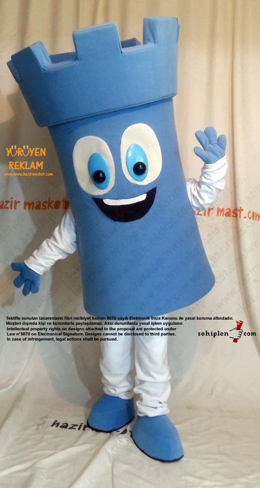 Kale Maskot kostümü / Türkiye Satranç Federasyonu maskot kostümü