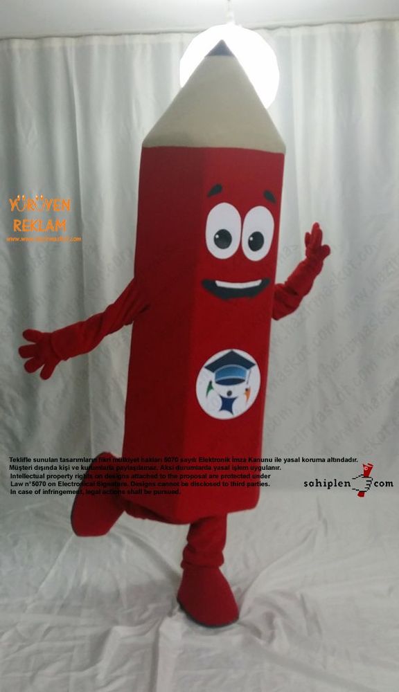 Kalem Maskot Kostümü / Şirinada maskot kostümü