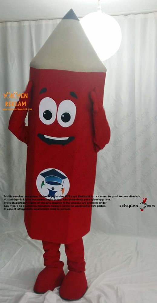 Kalem Maskot Kostümü / Şirinada maskot kostümü
