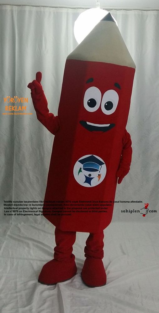 Kalem Maskot Kostümü / Şirinada maskot kostümü