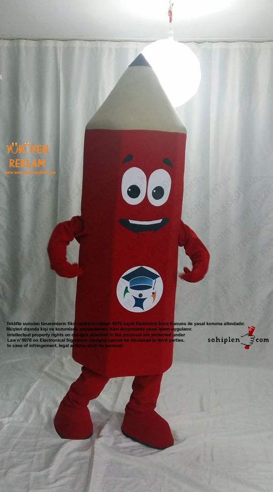 Kalem Maskot Kostümü / Şirinada maskot kostümü