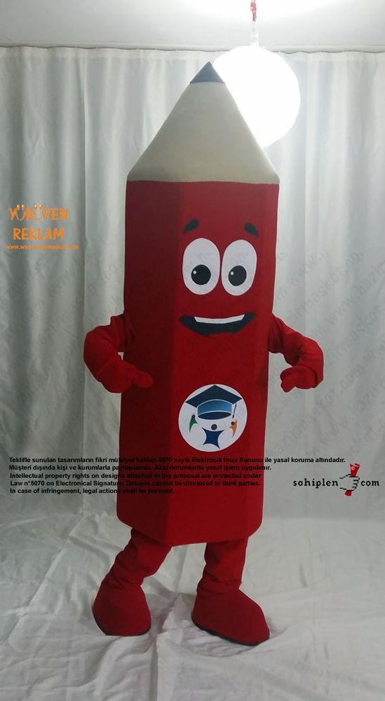 Kalem Maskot Kostümü / Şirinada maskot kostümü