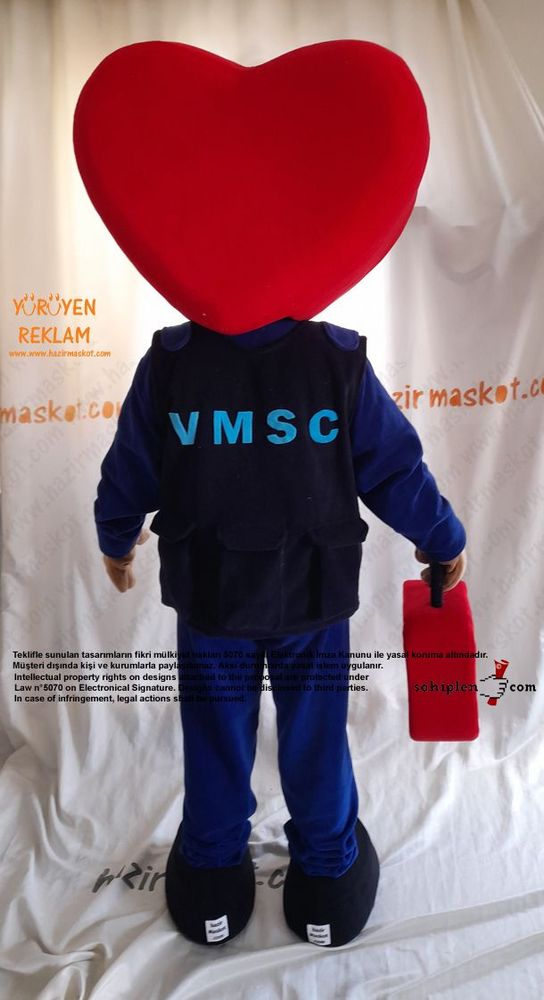 Kalp Kafa Doktor Maskot / Amerika maskot kostümü