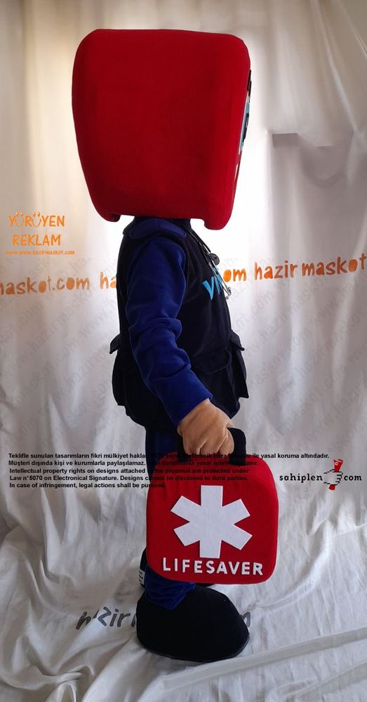 Kalp Kafa Doktor Maskot / Amerika maskot kostümü