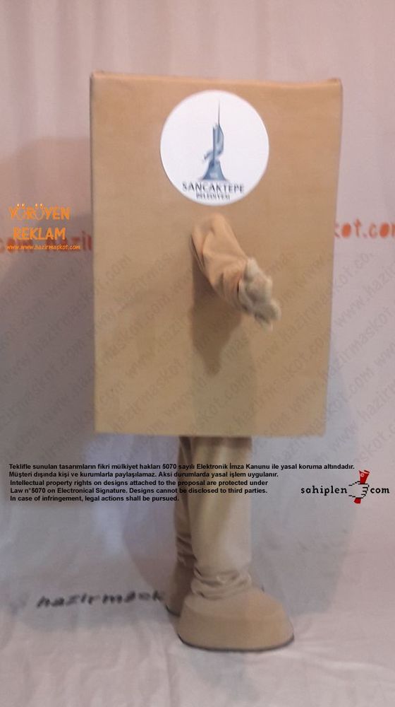 Karton Koli Maskotu maskot kostümü