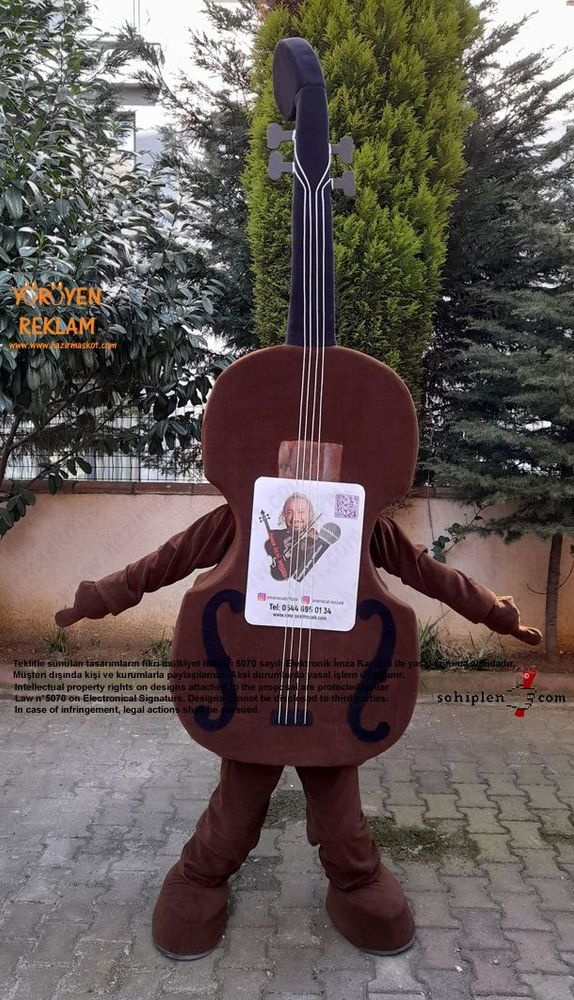 Keman Maskot Kostümü maskot kostümü