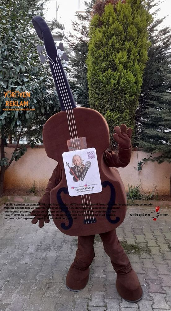Keman Maskot Kostümü maskot kostümü