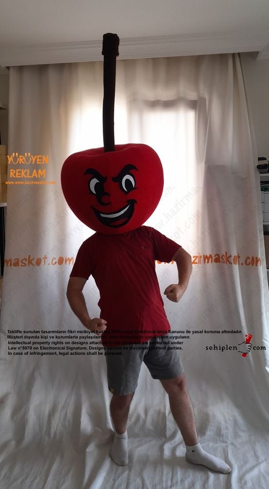 Kiraz Maskot Kostümü maskot kostümü