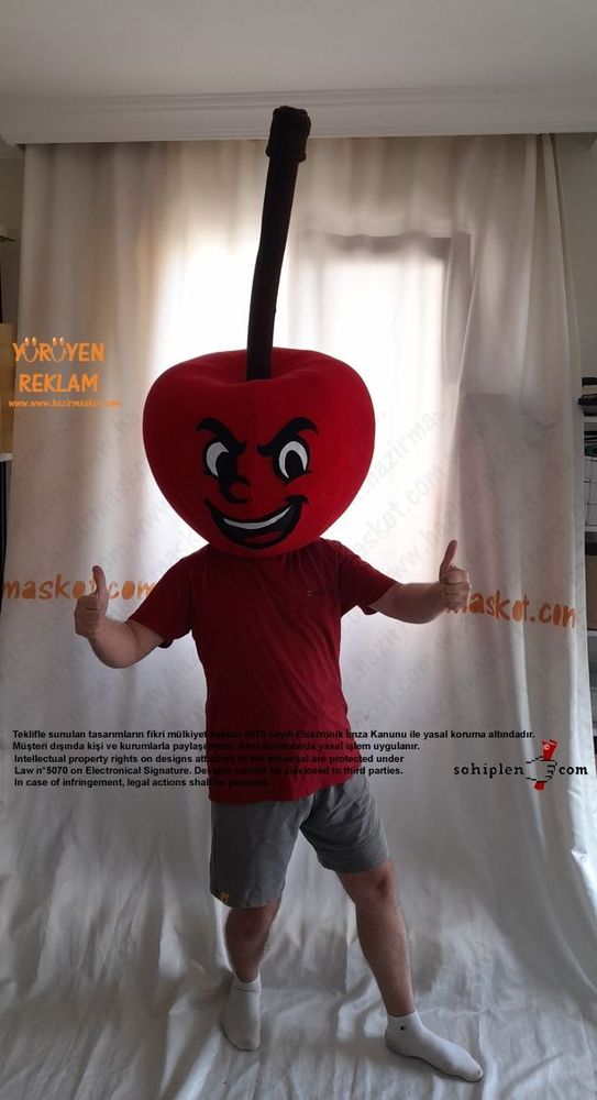 Kiraz Maskot Kostümü maskot kostümü