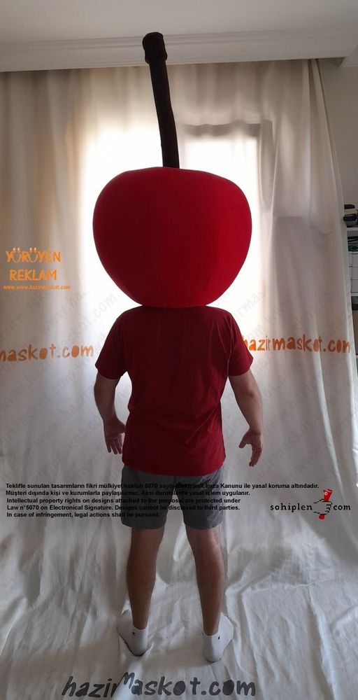 Kiraz Maskot Kostümü maskot kostümü