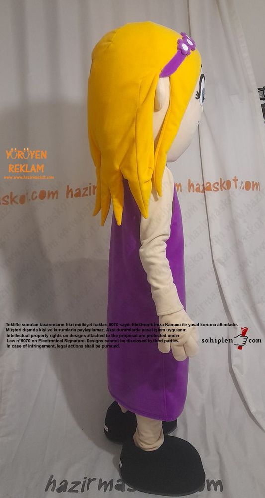 Kız Çocuk Maskot Kostümü maskot kostümü