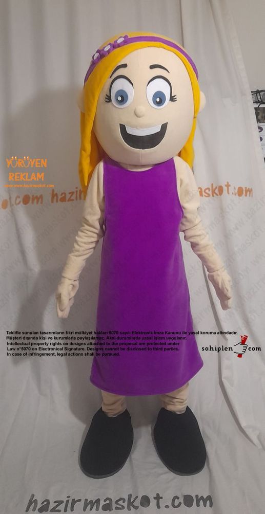 Kız Çocuk Maskot Kostümü maskot kostümü