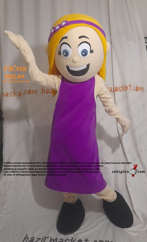 Kız Çocuk Maskot Kostümü maskot kostümü