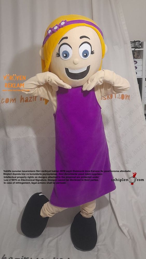 Kız Çocuk Maskot Kostümü maskot kostümü