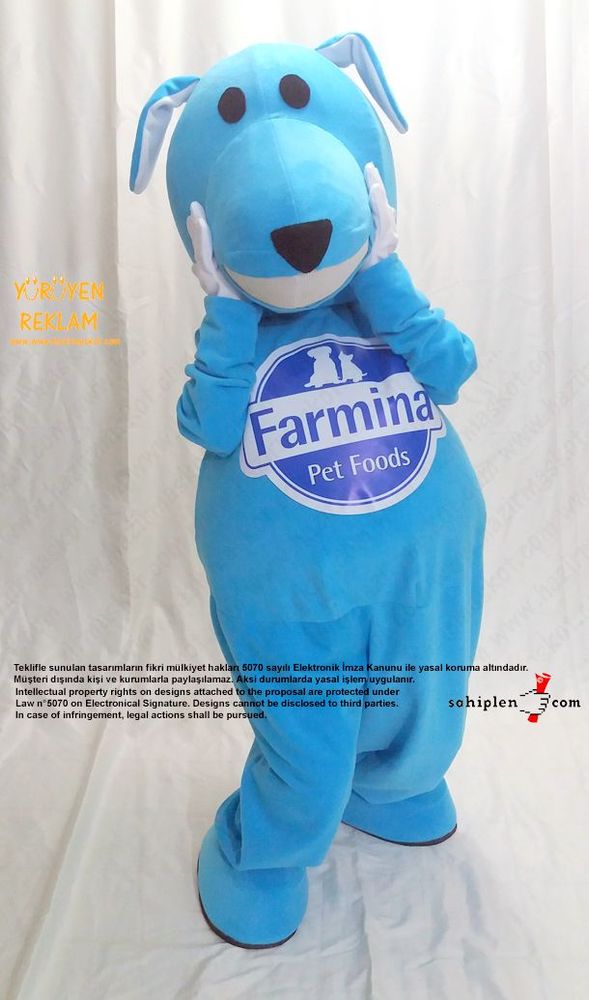 Köpek Maskot Kostümü / Farmina / Dog Mascot Costume maskot kostümü