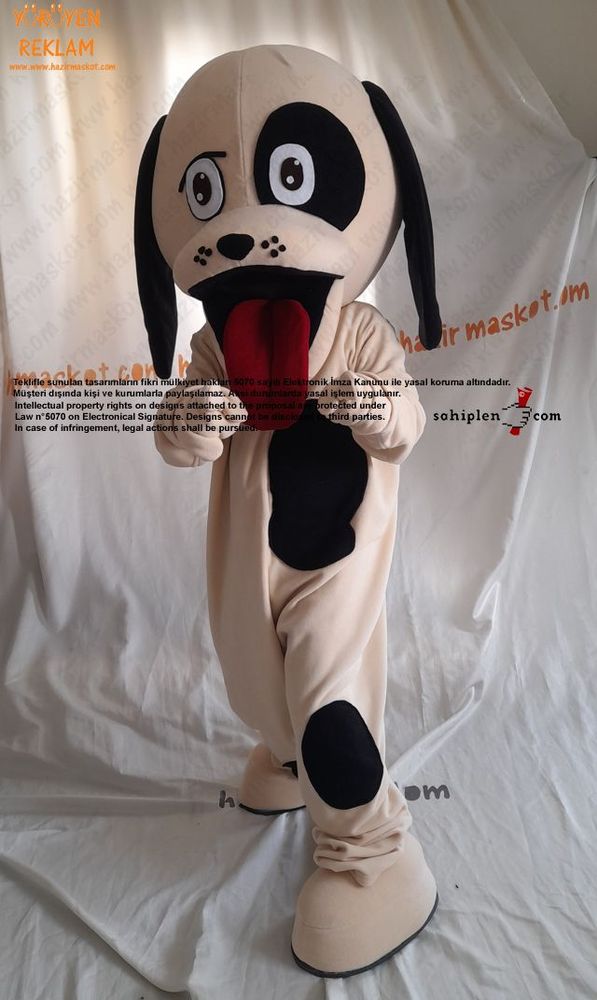 Rompy Köpek Yavrusu Maskot Kostümü / USA maskot kostümü