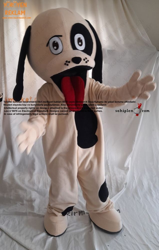 Rompy Köpek Yavrusu Maskot Kostümü / USA maskot kostümü