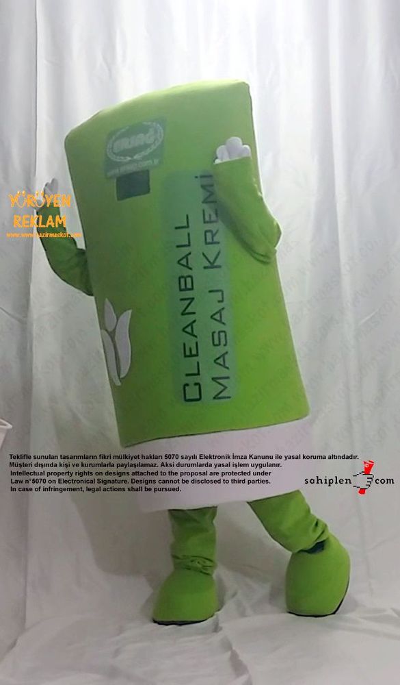 Ersağ Kozmetik Krem Maskot Kostümü maskot kostümü