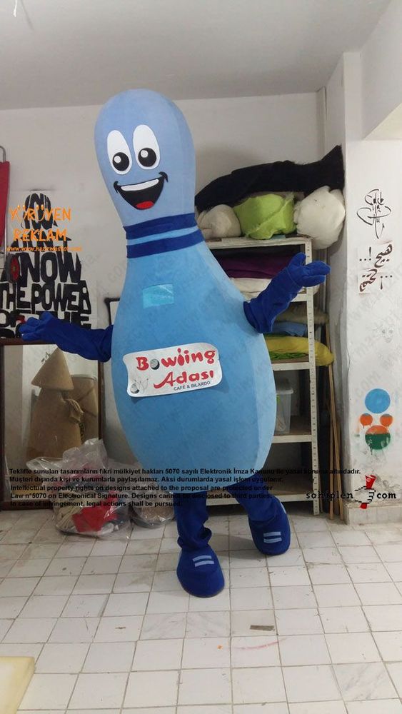 Lobut maskot kostümü maskot kostümü